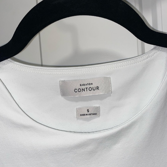 ARITZIA BABATON CONTOUR White Short Sleeve Bodysuit - Picture 3 of 3